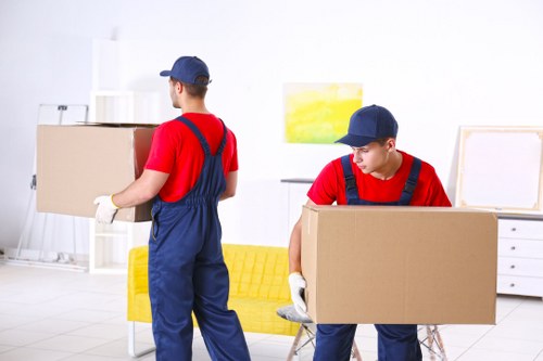 Man and van loading furniture for a move in Whitechapel
