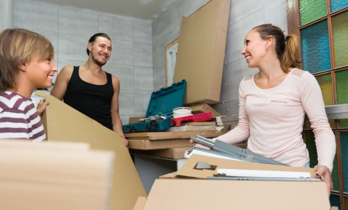 Removal team preparing a home move in Whitechapel