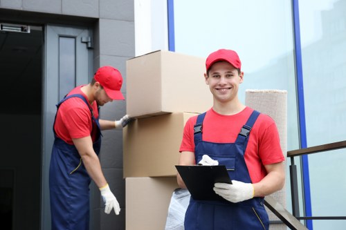 Professional movers handling a flat move in Whitechapel