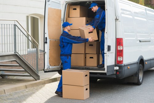 Removal truck ready for a Whitechapel property move