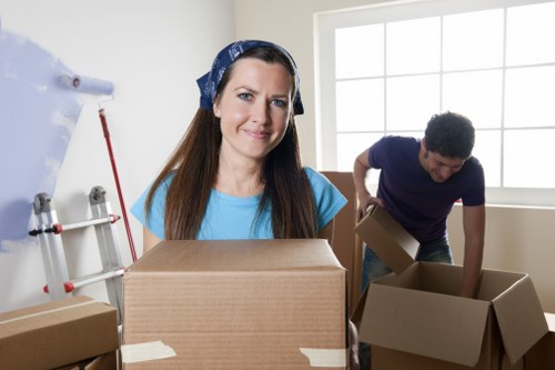 Loading office furniture for a local Whitechapel relocation