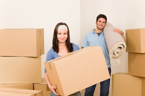 Local movers handling office furniture in Whitechapel