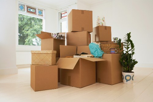 Local packing team preparing boxes for a move in Whitechapel