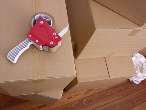 Packed household items and furniture for Whitechapel removals