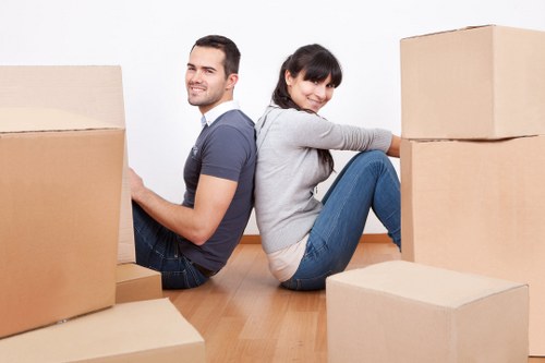 Furniture and household items loaded for a Whitechapel relocation