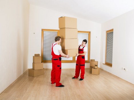 Packed apartment move showing moving day preparation in Whitechapel